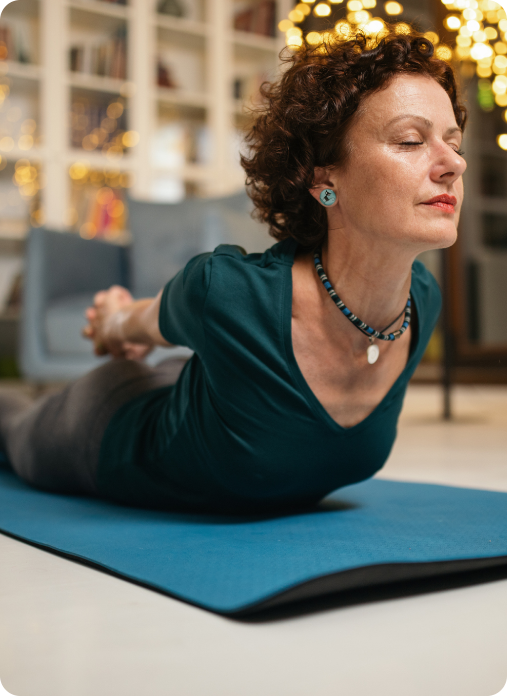 Student getting started with a personalized yoga journey