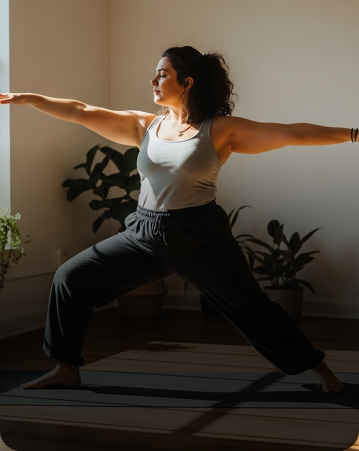 Active online yoga flow for weight loss and metabolism